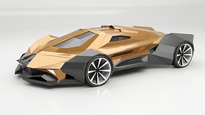 3D model Hyperspeeder concept car