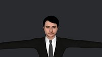 Daniel Radcliffe  Hyper Realistic Full Body Fully Rigged 3D Character