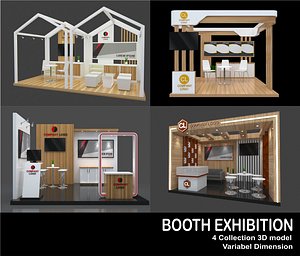 booth exhibition 3D model