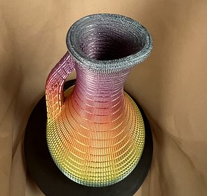 Pitcher-Shaped Mesh Vase