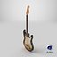 Fender Stratocaster Sunburst 3D