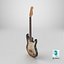 Fender Stratocaster Sunburst 3D