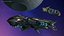 Sci Fi Space Station with Interplanetary Spacecraft Collection 2 3D
