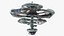 Sci Fi Space Station with Interplanetary Spacecraft Collection 2 3D