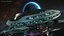 Sci Fi Space Station with Interplanetary Spacecraft Collection 2 3D