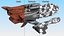 Sci Fi Space Station with Interplanetary Spacecraft Collection 2 3D