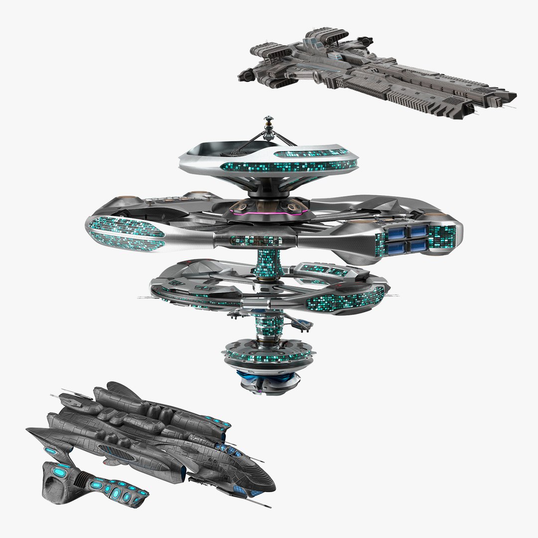 Sci Fi Space Station with Interplanetary Spacecraft Collection 2 3D https://p.turbosquid.com/ts-thumb/3o/Sd6GB9/x0/scifispacestationwithinterplanetaryspacecraftcollection2c4dmodel000/jpg/1719007529/1920x1080/fit_q87/4fd30d9cb9263456c346f98967eaaf6448923087/scifispacestationwithinterplanetaryspacecraftcollection2c4dmodel000.jpg