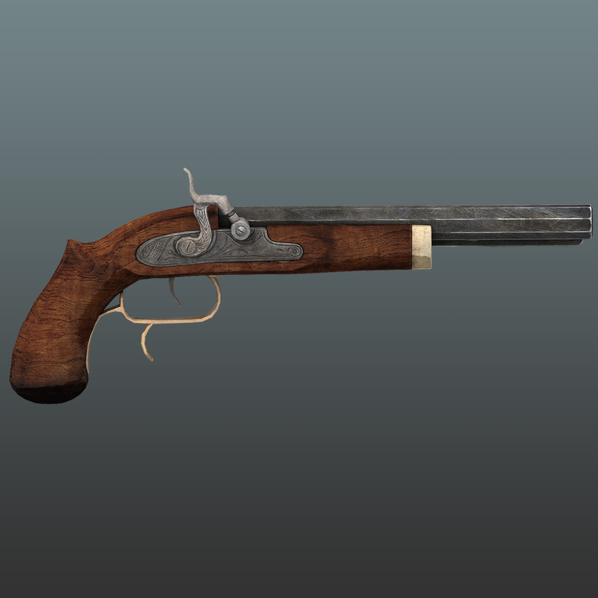 history pistol 3d max