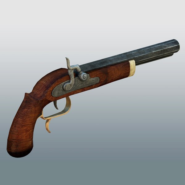 history pistol 3d max