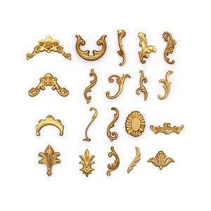 Acanthus Leaves Collection -03 3D model