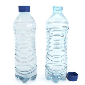 3D model Plastic Water Bottle v9 3d model