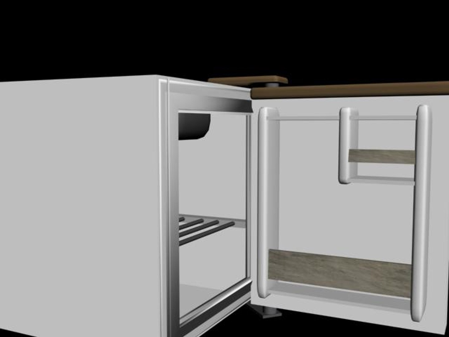 3d Model Fridge Minifridge Mini