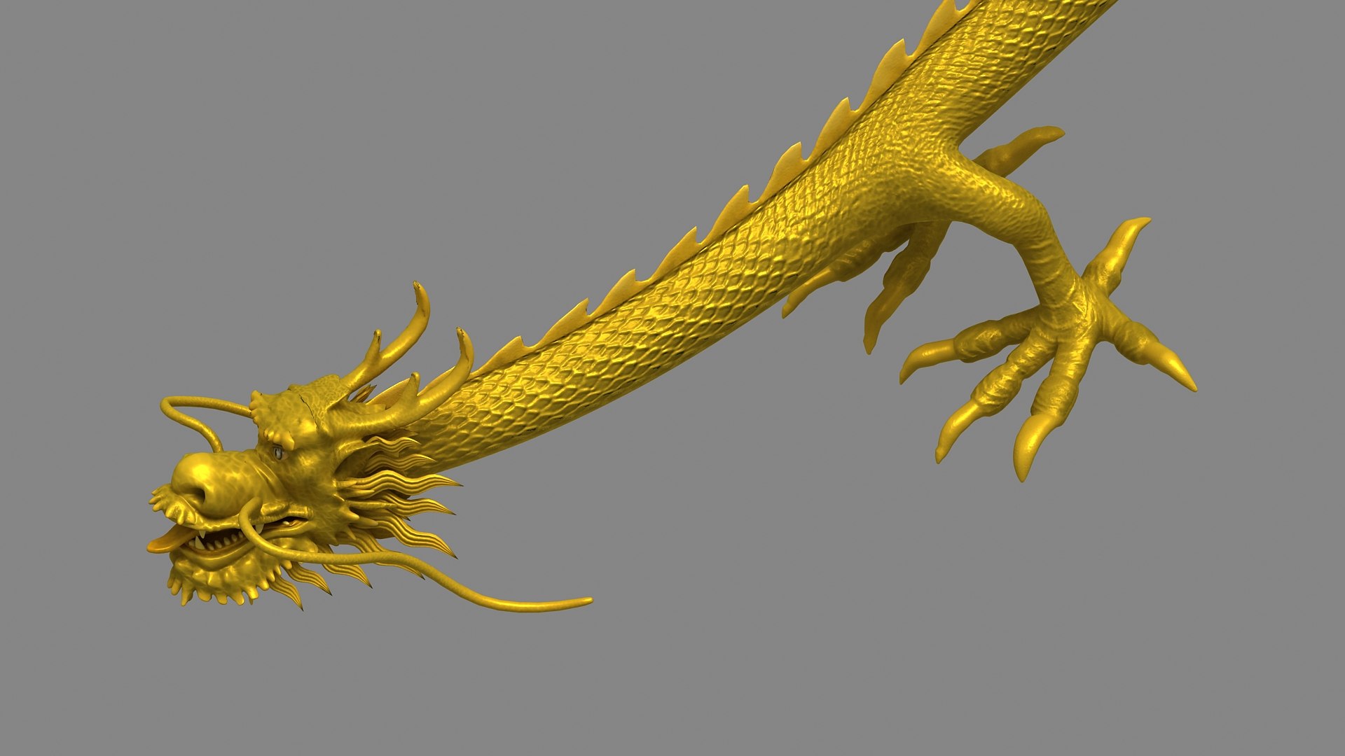 3d Model Chinese Dragon Animation