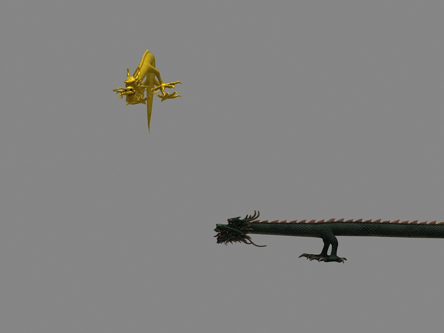 3d Model Chinese Dragon Animation