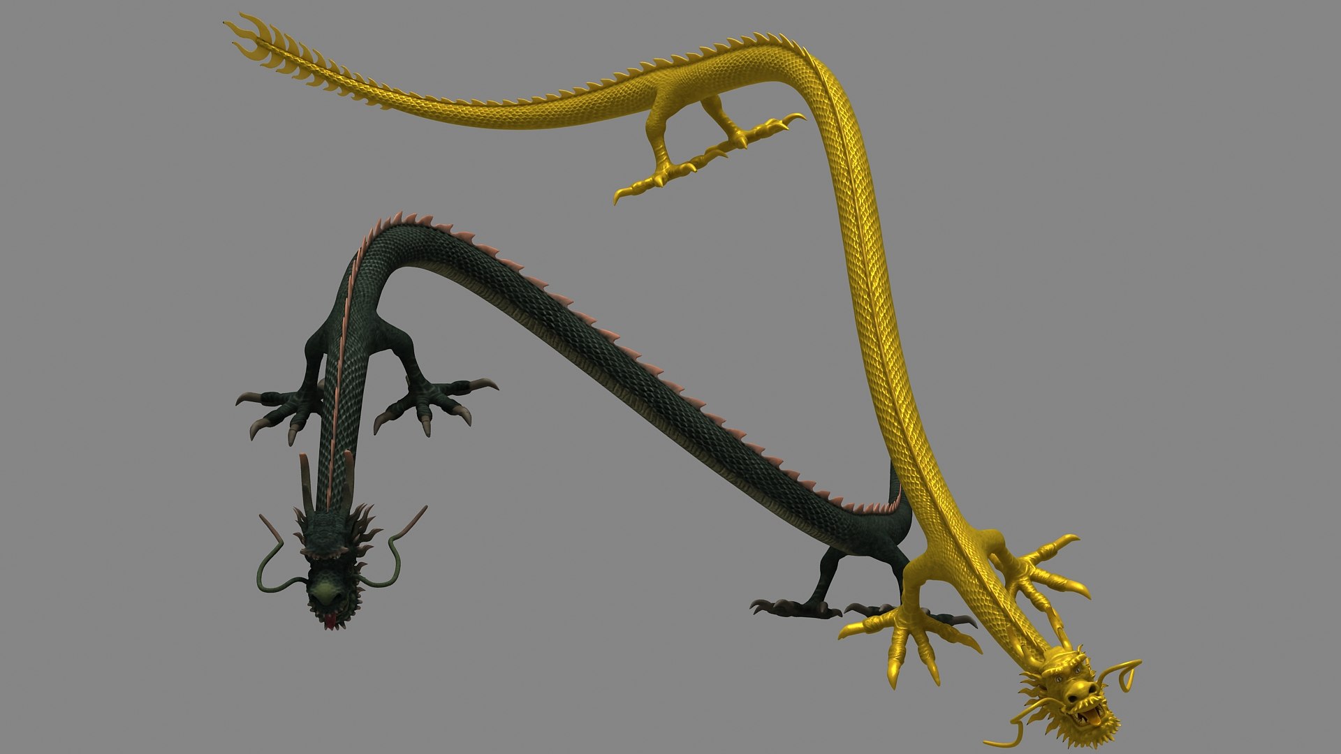 3d Model Chinese Dragon Animation