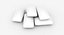 츄잉 껌 더미 (흰색)