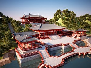 Chinese style palace 3D model