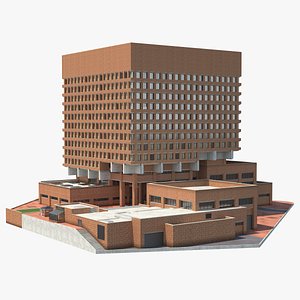 headquarters nypd police building 3D model