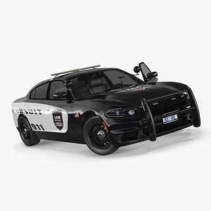 Police Car Rigged for Cinema 4D