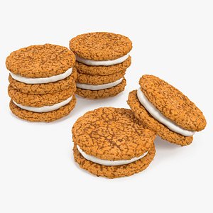 Oatmeal Sandwich Cookies 3D model