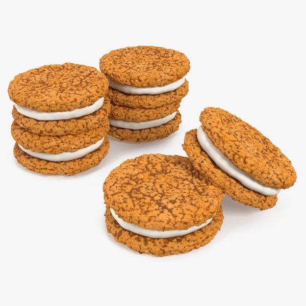 Oatmeal Sandwich Cookies 3D model