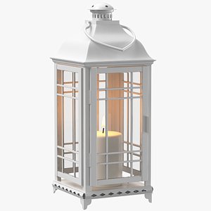 Candle Lantern White