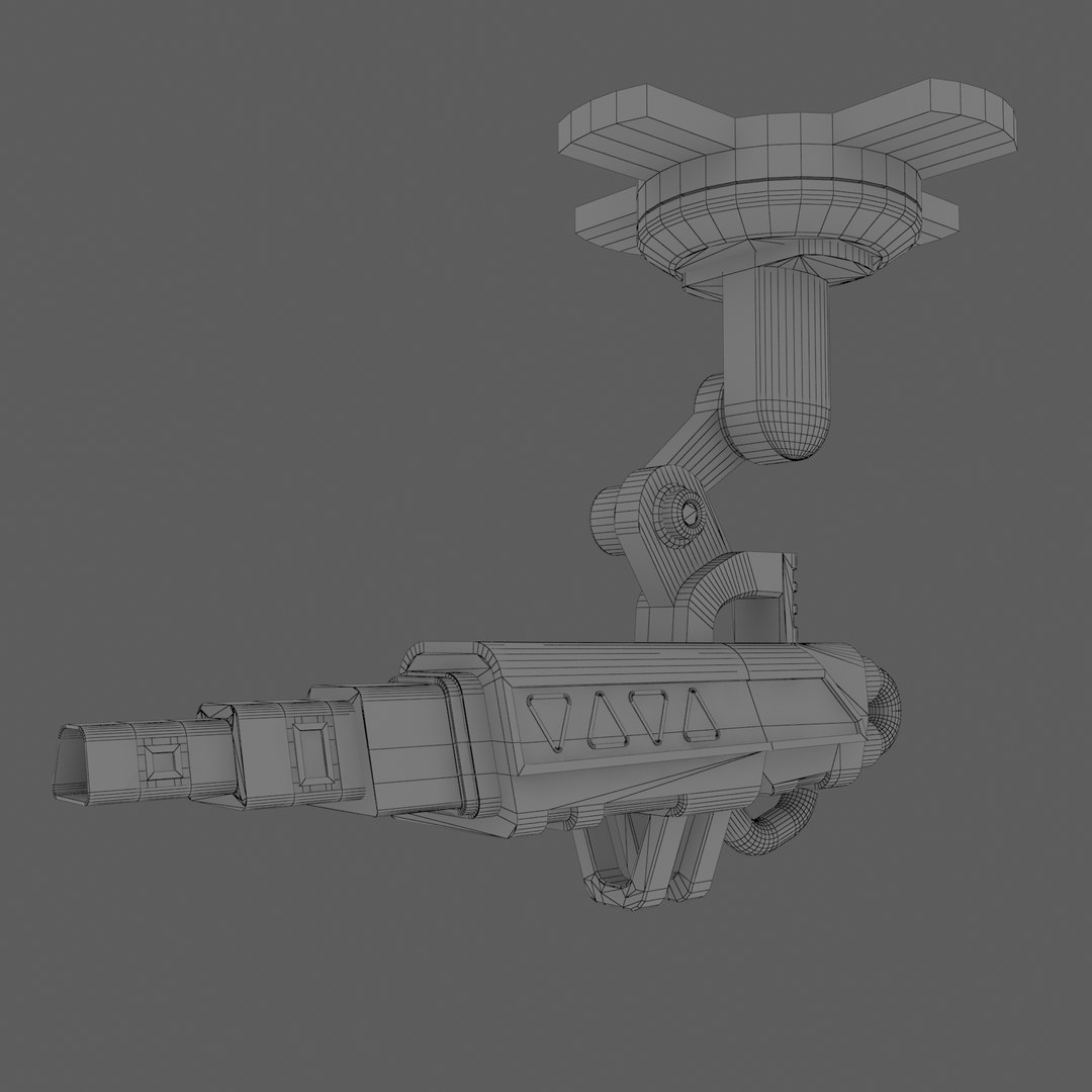 Sci fi turret 3D model - TurboSquid 1526090