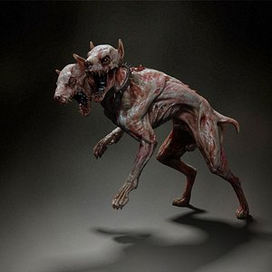 Zombie Skinned Dog