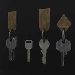 3D model house keys