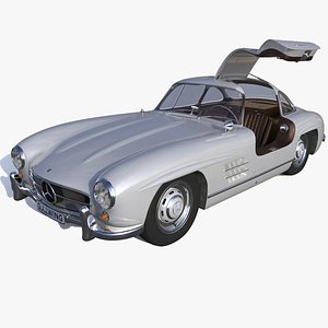 3d mercedes benz gullwing