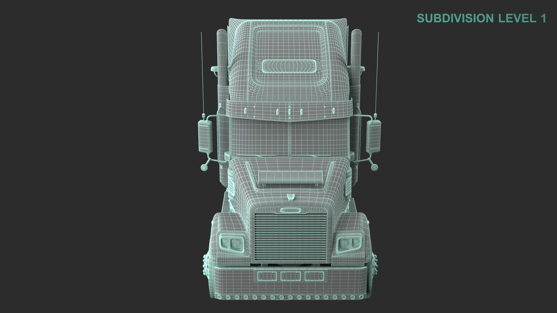 Freightliner Semi Truck 3D model https://p.turbosquid.com/ts-thumb/3p/DVTtqa/aE/wireframe0005/jpg/1681882001/1920x1080/fit_q87/f7c9e93e9f8d962d0181fa2dec6f5e49b40a0069/wireframe0005.jpg