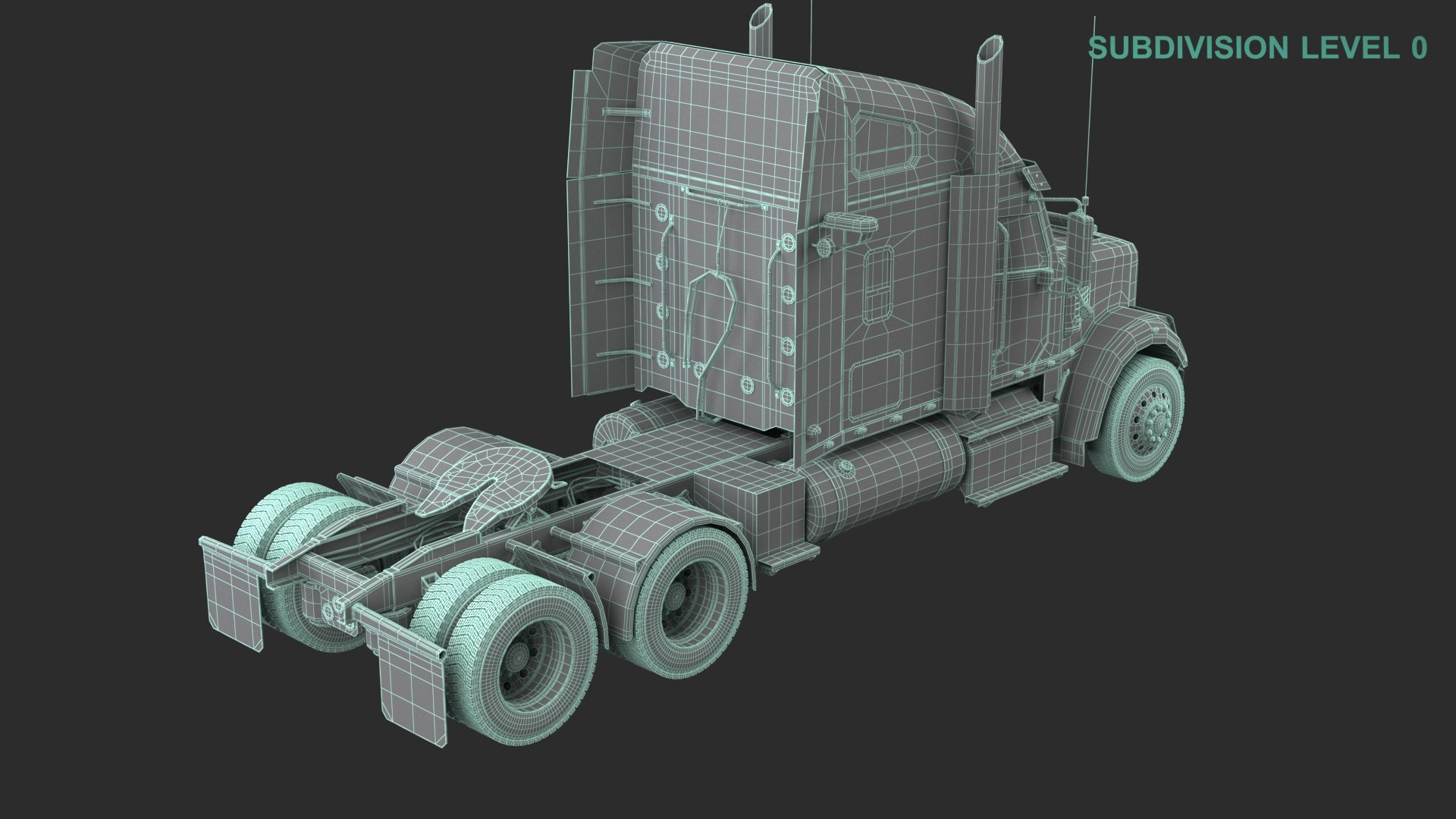 Freightliner Semi Truck 3D model https://p.turbosquid.com/ts-thumb/3p/DVTtqa/iz/wireframe0009/jpg/1681882004/1920x1080/fit_q87/b307262bb26297f7d22b8a434a8d57040615e1ed/wireframe0009.jpg