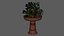 Asian plant pot 3D