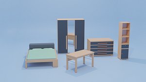 3D furniture set