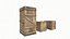 Wooden Boxes Low-poly PBR