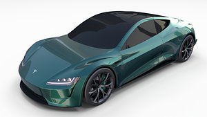 tesla roadster 3D model