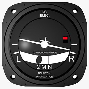 3ds max air craft turn coordinator