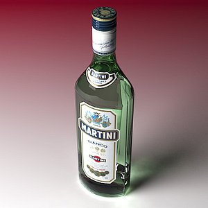 bottle martini 3d model