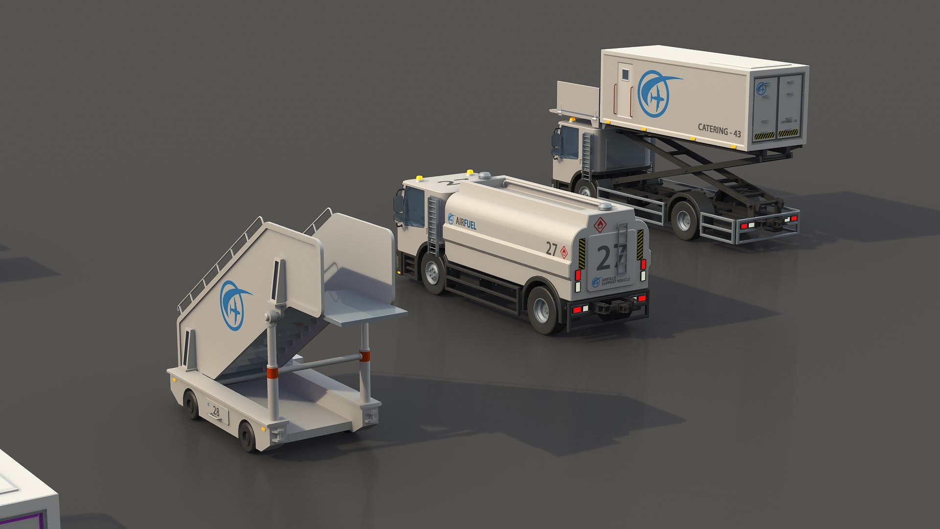 3D airport vehicles https://p.turbosquid.com/ts-thumb/3p/beYPnW/AaQlmNk6/vehicles010/png/1572467019/1920x1080/fit_q87/16603d7a9cda4febda65f2d8e9ccce2bd35f1d04/vehicles010.jpg