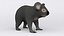 3D cartoon koala bear