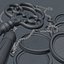 Skeleton Key, Leder-Quasten-Schlüsselanhänger und Anhänger