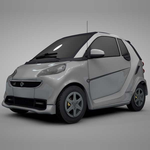 smart daimler white l307 3D model