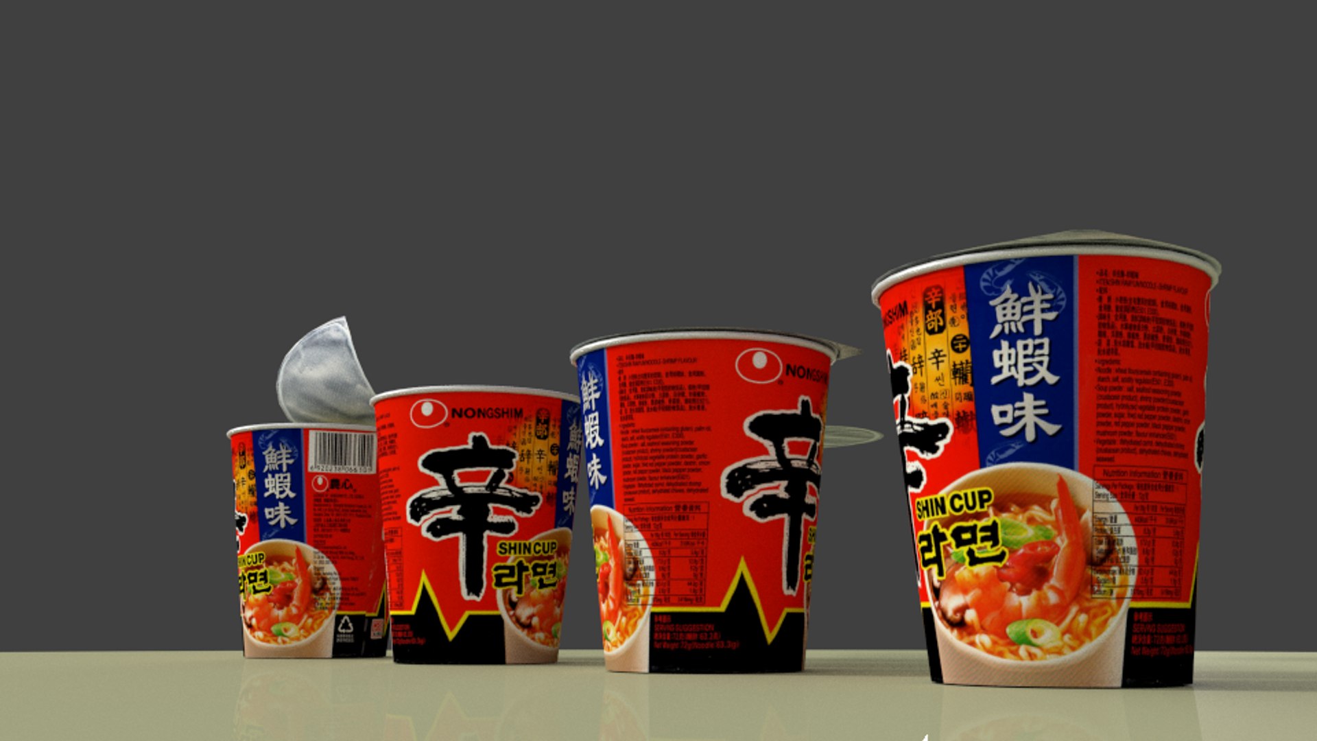 3d nong shim shin cup model