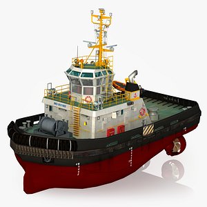 3D model Tug boat II