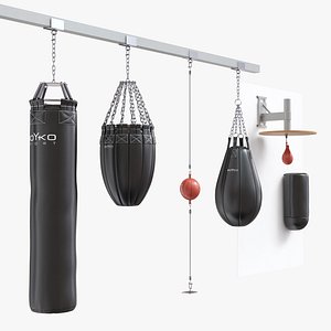 3D 6 sports equipment for boxers gloves set pads punch bag
