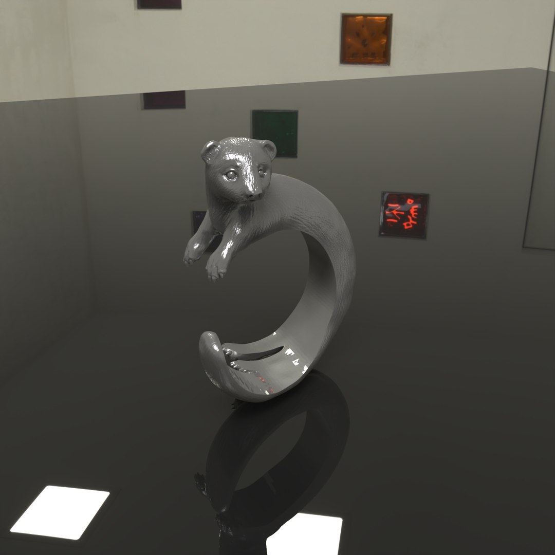 3D Ferret Ring Model - TurboSquid 2149121