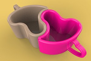 mug cup glass 3D