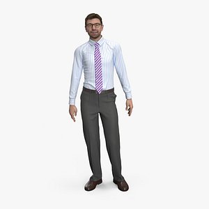 realistic male cloth animations 3D model