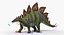 3d model stegosaurus rigged