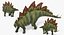 3d model stegosaurus rigged